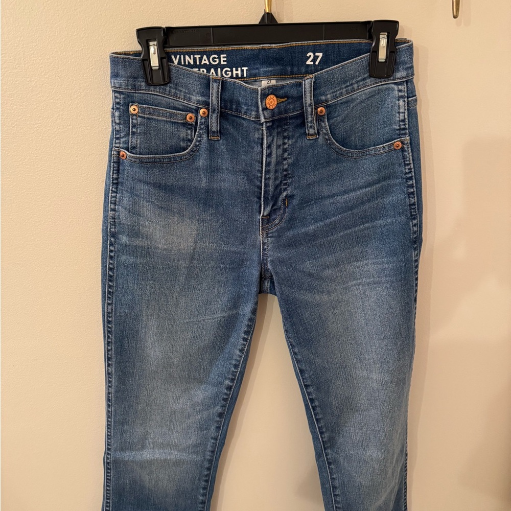 J. Crew Vintage Wash Slim Straight Leg Jeans